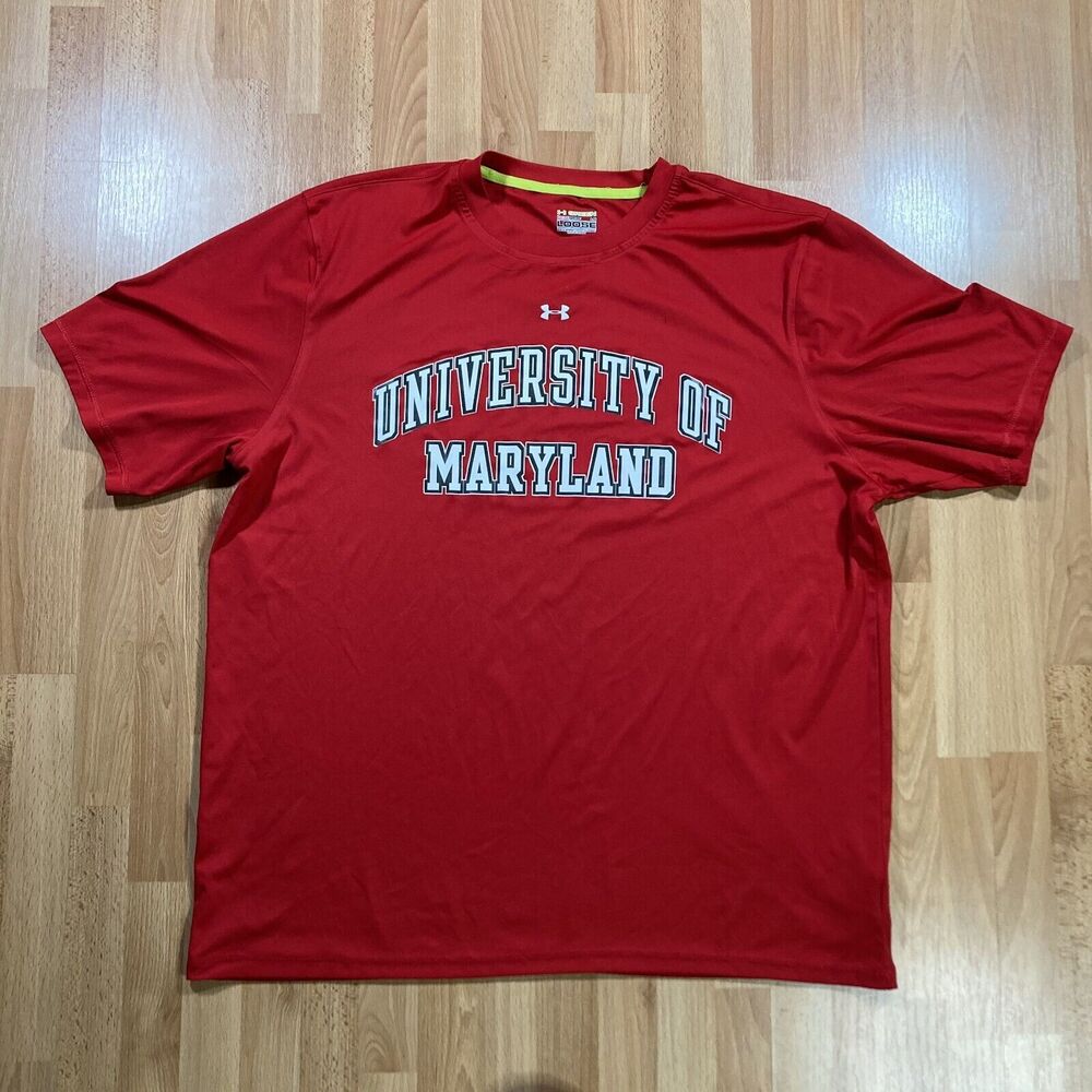 Under Armour Maryland Terrapins Shirt (Men’s Size L) • Heat Gear • Loose Fitting